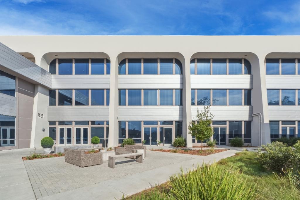 Sola Pavilion exterior — modern Silicon Valley event center building
